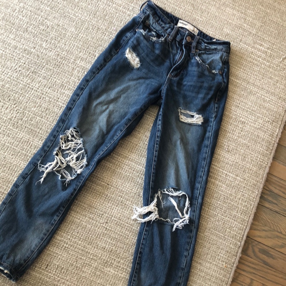 Ripped Garage Mom Jeans